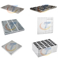 Rain Water Drain Grill Hot-Dipped Galvanized Steel Grating / Stainless Steel 304 316 Gratings Flat Serrated Bar Grating
